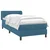 Vidaxl Box spring postelja z vzmetnico temno modra 80x220 cm žamet