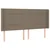 Vidaxl Box spring postelja z vzmetnico LED taupe 160x200 cm blago