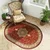 Chemex Preproga Yesemek Oval Tradicionalna Turška Izrezivanje 5071A Kremna Rdeča Rjava 70x140 cm