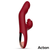 Action Velter Triple Function G-Spot Rabbit Vibrator with Clit Hitting Ball & Heating Function Bordo