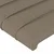 Vidaxl LED posteljno vzglavje taupe 90x5x78/88 cm blago