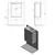 Bathroom set LATUS X 40, oak Alabama strip - Rjava - Sapho - SAPHO LATUS - 24 - MDF/laminat - 400 - Framed mirrors - 14
