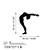 Wallity Zidna dekoracija Yoga 21, 50 x 55 cm, Crna