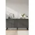 Hanah Home komoda Batum 150, 150 cm, antracit / zlatna