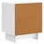 vidaXL Nočna omarica 2 pcs Bela visok sijaj 43 x 34,5 x 50 cm