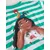 Next Majica Moana  rjava / zelena / bela