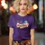 Camiseta Majica sa štampanim printom Cam 270, Ženska, Patlidžan