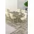HANAH HOME Rasklopivi trpezarijski sto i stolice (7 delova) Esla Anthracite Gold Cream