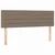 Vidaxl LED posteljno vzglavje taupe 144x5x78/88 cm blago