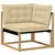Set vanjskih sofa s jastukom 8 pcs Bijela i bež