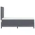 Vidaxl LED Box Spring Postelja Temno siva 90 x 190 cm Žamet