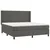 Krevet box spring s madracem LED tamnosivi 180x200 cm baršun