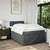 vidaXL Box spring postelja z vzmetnico temno siva 120x190 cm blago