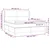 Vidaxl Box spring postelja z vzmetnico temno siva 180x200 cm blago