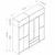 Hanah Home Garderober Elina-8913, 232x253x52 cm, Beli