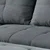 MID.YOU ECKSOFA inkl. Hocker, mikrovelur antracit