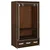 Vidaxl Garderobna omara rjava 87x49x159 cm iz blaga