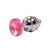 Anal butt plug rebrasti metal Silver M