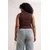 Trendyol Curve Ženska majica TBBSS26CV00017, Braon