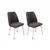 Hanah Home Set trpezarijskih stolica Hugo 401 V4, 4 komada, Tamnosivi