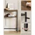 Songmics Konsolna miza 20x80x80 cm rjava