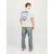 JACK & JONES Majica JJCHARGE modra/bela