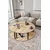 Hanah Home Set klub stolova Yin Yang 3 70, 3 komada, Krem