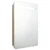 LED kupaonski ormarić s ogledalom boja hrasta 60 x 11 x 80 cm