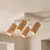 Brilagi - LED RGBW prigušiva spot svetlo SELE SQUARE 4xGU10/6,5W/230V bela/hrast