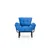 Atelier del Sofa Fotelja Nitta 95x85x70cm Plava