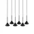 TK Lighting Viseča svetilka CONO BLACK MINI 10306