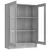 Den Vitrina siva sonoma 82,5x30,5x115 cm konstruiran les