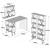 Hanah home Polica 120x78,8x60?cm Krem-Crna