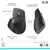 Logitech Miš MX Master 4, Bežični, 8000 DPI, Tamnosivi