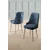 Hanah Home set trpezarijskih stolica Newa 8 kom, antracit tkanina Babyface, hromirane metalne noge