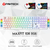 Tastatura mehanicka zicna MAXFIT 108 RGB MK855 bela (blue switch) FANTECH