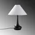 Opviq Stona lampa Luna-15254, 50x50x63 cm, IP20, Crno-bela