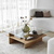 HANAH HOME Sto za dnevnu sobu Saga Square Sapphire Transparent