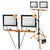 LED reflektor sa stativom 2xLED/100W/230V 4500K IP65 crna/narandžasta