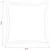 vidaXL Prevleka za blazino 12 pcs HOUTEN Rjava 50 x 50 cm