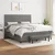 Vidaxl Box spring postelja z vzmetnico temno siva 160x200 cm blago