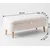 Hanah Home Rena tapacirana klupa s prostorom za odlaganje 90 × 45 × 30 cm, bela