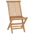 Bistro set za vrt 3 pcs Smeđa Masivno tikovno drvo