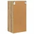 Vidaxl Viseča omarica Umetni hrast 40 x 29,5 x 80 cm Konstruiran les