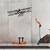 Wallity Zidna dekoracija Airplane, 70x23 cm, 1.2mm,, Crna