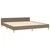 Vidaxl Posteljni okvir brez vzmetnice taupe 160x200 cm blago