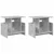 TV stalak 2 pcs Betonski sivi 50 x 35 x 45 cm Konstruirano drvo