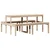 Stol za piknik 160 x 134 x 75 cm od masivne borovine