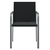 Vrtne stolice s jastucima 2 kom crne 56x59x84 cm od poliratana