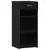 Komoda crna 40 x 42,5 x 93 cm od konstruiranog drva